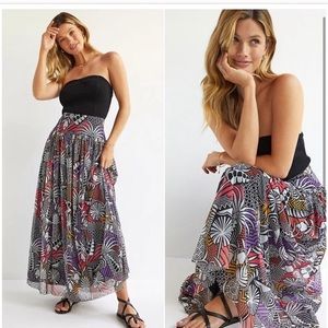 Farm Rio Tropical Maxi Skirt, worn once